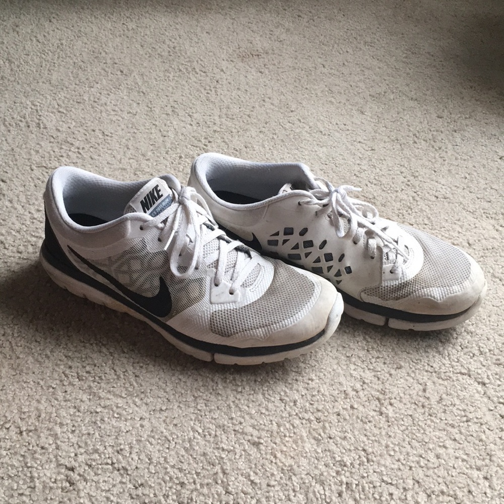 White Nike sneakers